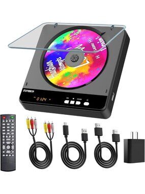 Compact All Region Free Portable DVD Player with 1080P HDMI Upscaling & Remote